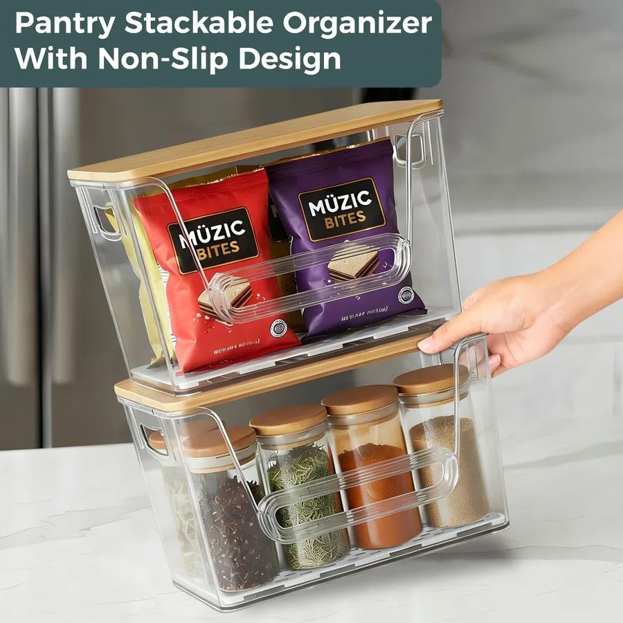 Stackable organizer storage setup